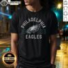 Awesome Philadelphia Eagles Heritage Print T-Shirt featuring a vintage design and team logo, perfect for fans.