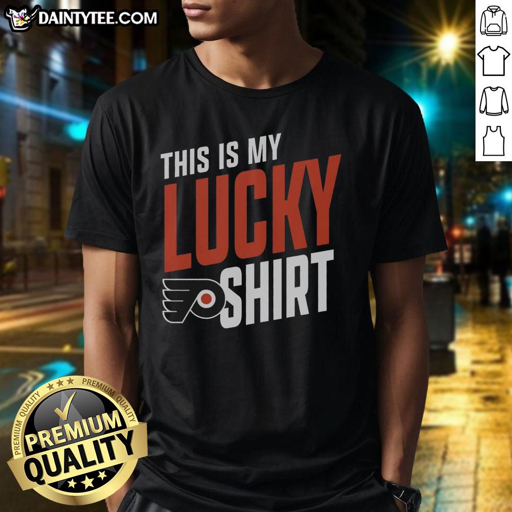 awesome-philadelphia-flyers-this-is-my-lucky-t-shirt-1 Awesome Philadelphia Flyers This Is My Lucky T-Shirt featuring team colors and logo, perfect for game day support.
