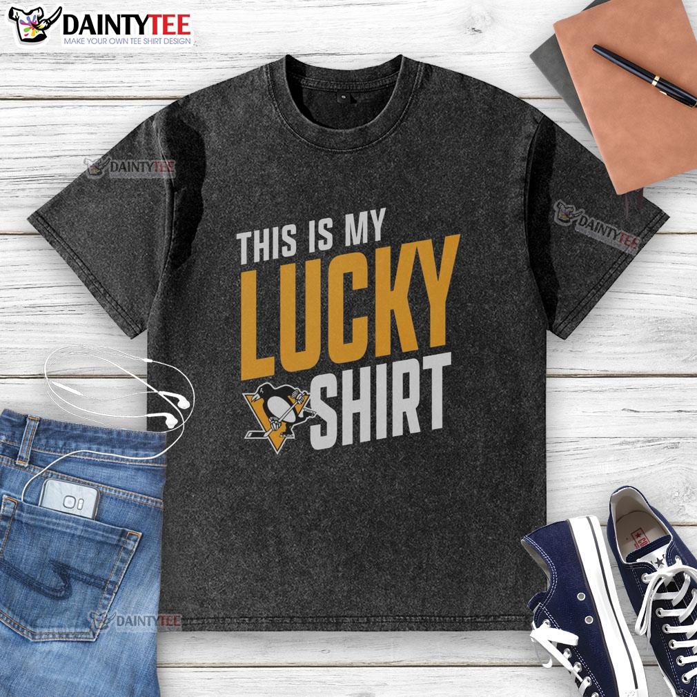 awesome-pittsburgh-penguins-this-is-my-lucky-washed-t-shirt Awesome Pittsburgh Penguins 'This Is My Lucky' washed t-shirt, perfect for fans and game day wear.