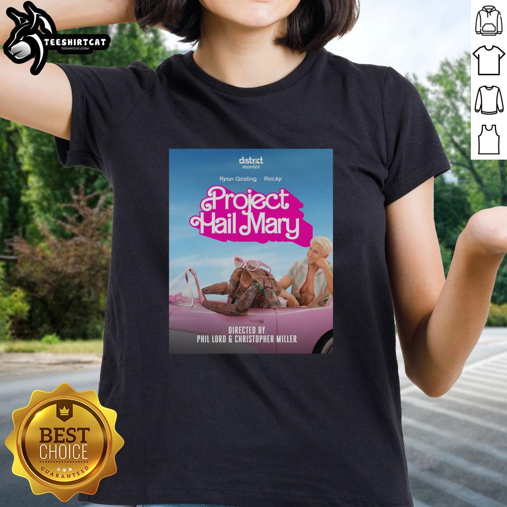 awesome-project-hail-mary-barbie-movie-mashup-ryan-gosling-rocky-amaze-ladies-tee Ryan Gosling as Barbie in an Awesome Project Hail Mary movie mashup, featured on a stylish ladies tee.
