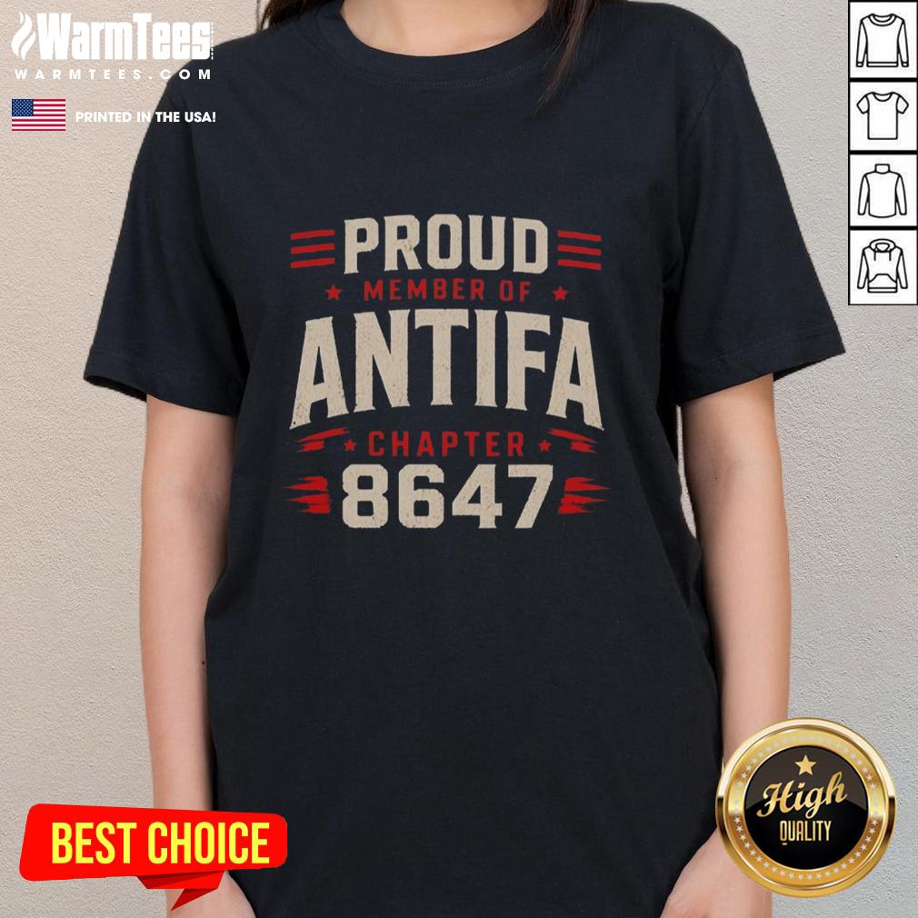 awesome-proud-member-of-antifa-chapter-8347-ladies-tee Alt Text: Awesome Proud Member of Antifa Chapter 8347 Ladies Tee showcasing vibrant design and strong activism spirit.