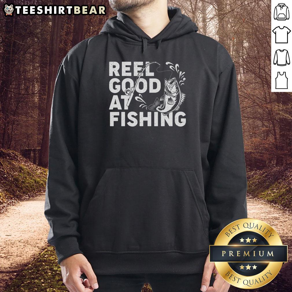 awesome-reel-good-at-fishing-hoodie Awesome Reel Good at Fishing Hoodie featuring a trendy design for fishing enthusiasts, perfect for outdoor adventures.
