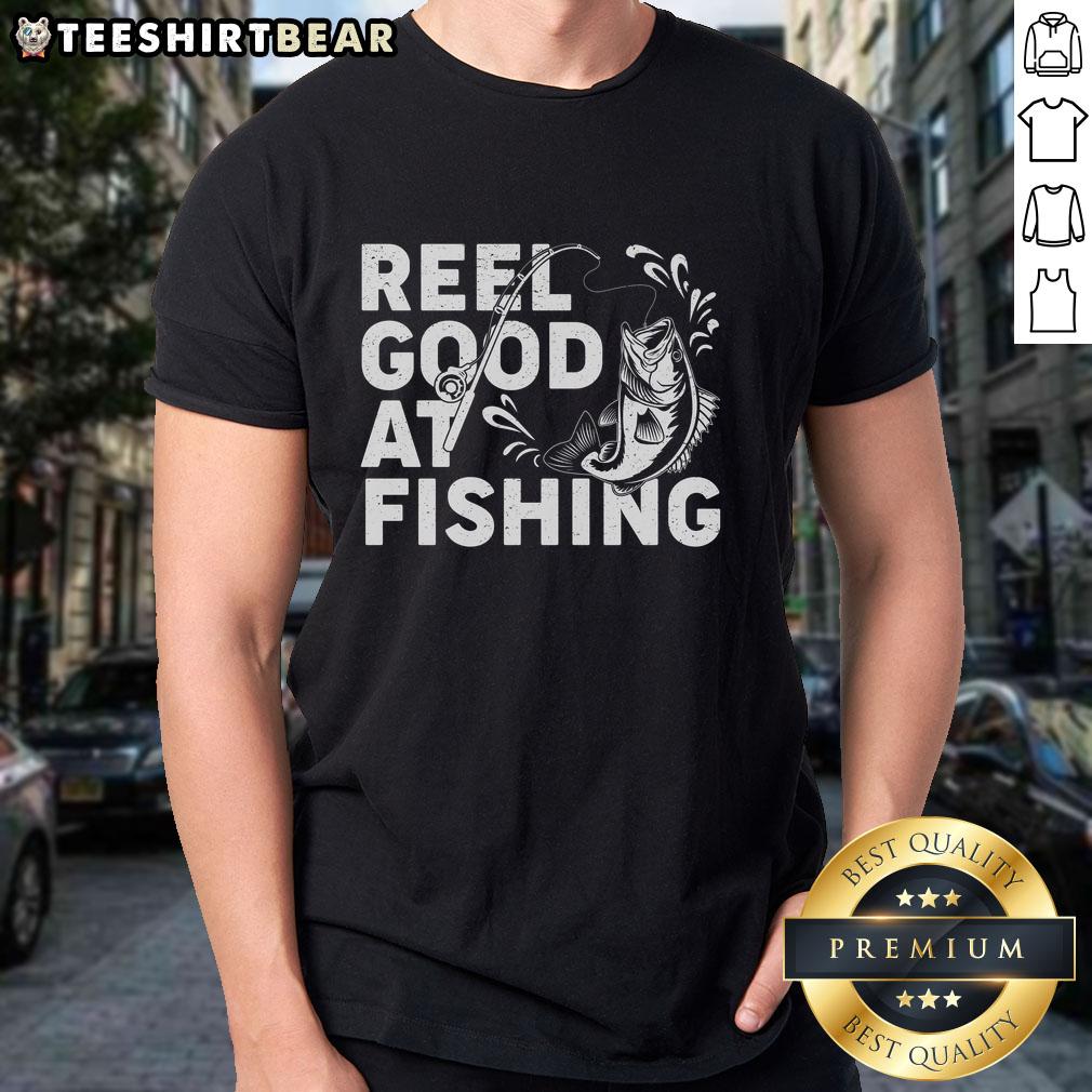 awesome-reel-good-at-fishing-t-shirt Awesome Reel Good At Fishing T-Shirt featuring a fun fishing graphic, perfect for fishing enthusiasts and casual wear.