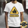 Awesome Safety Third Sign T-Shirt featuring a bold graphic design promoting safety with a humorous twist.