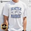 Awesome Seattle Mariners Major League Baseball Cooperstown Diamond T-Shirt featuring vibrant team graphics and classic design.