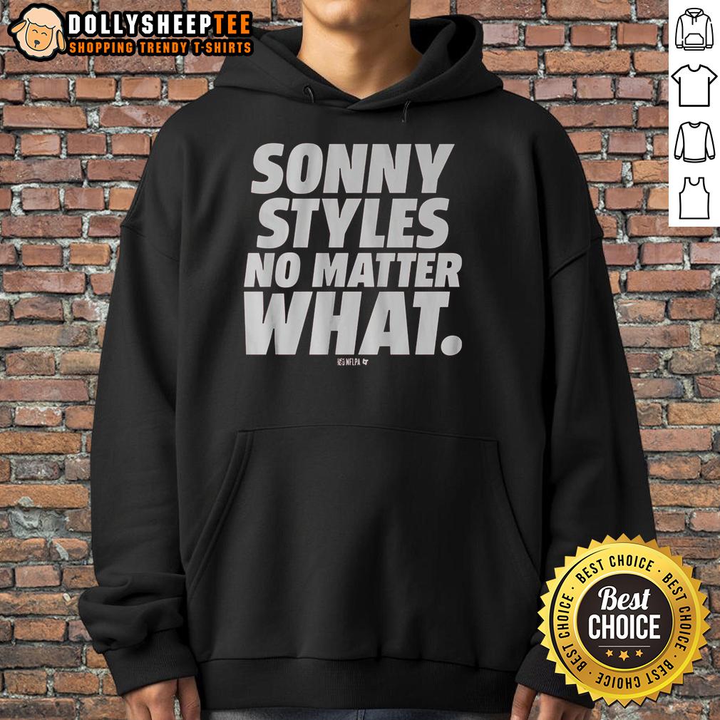 Awesome Sonny Styles No Matter What Hoodie Awesome Sonny Styles No Matter What Hoodie in black, featuring bold graphic design and comfortable fit for casual wear.