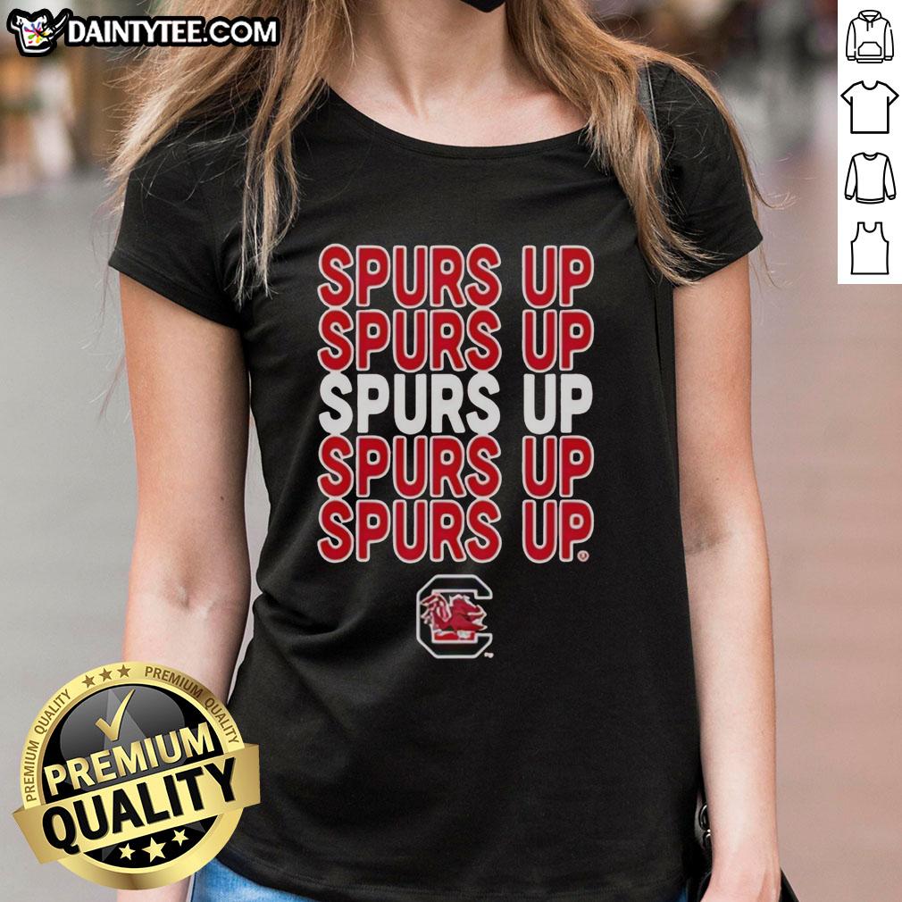awesome-spurs-up-south-carolina-gamecocks-ladies-tee Awesome Spurs Up South Carolina Gamecocks ladies tee featuring vibrant colors and stylish design for female fans.