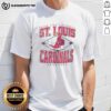 Awesome St Louis Cardinals MLB Cooperstown Diamond T-Shirt featuring vintage design and team logo, perfect for fans.