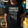 Awesome Timing Is Everything Funny T-Shirt featuring a humorous graphic design, perfect for casual wear and comedy lovers.