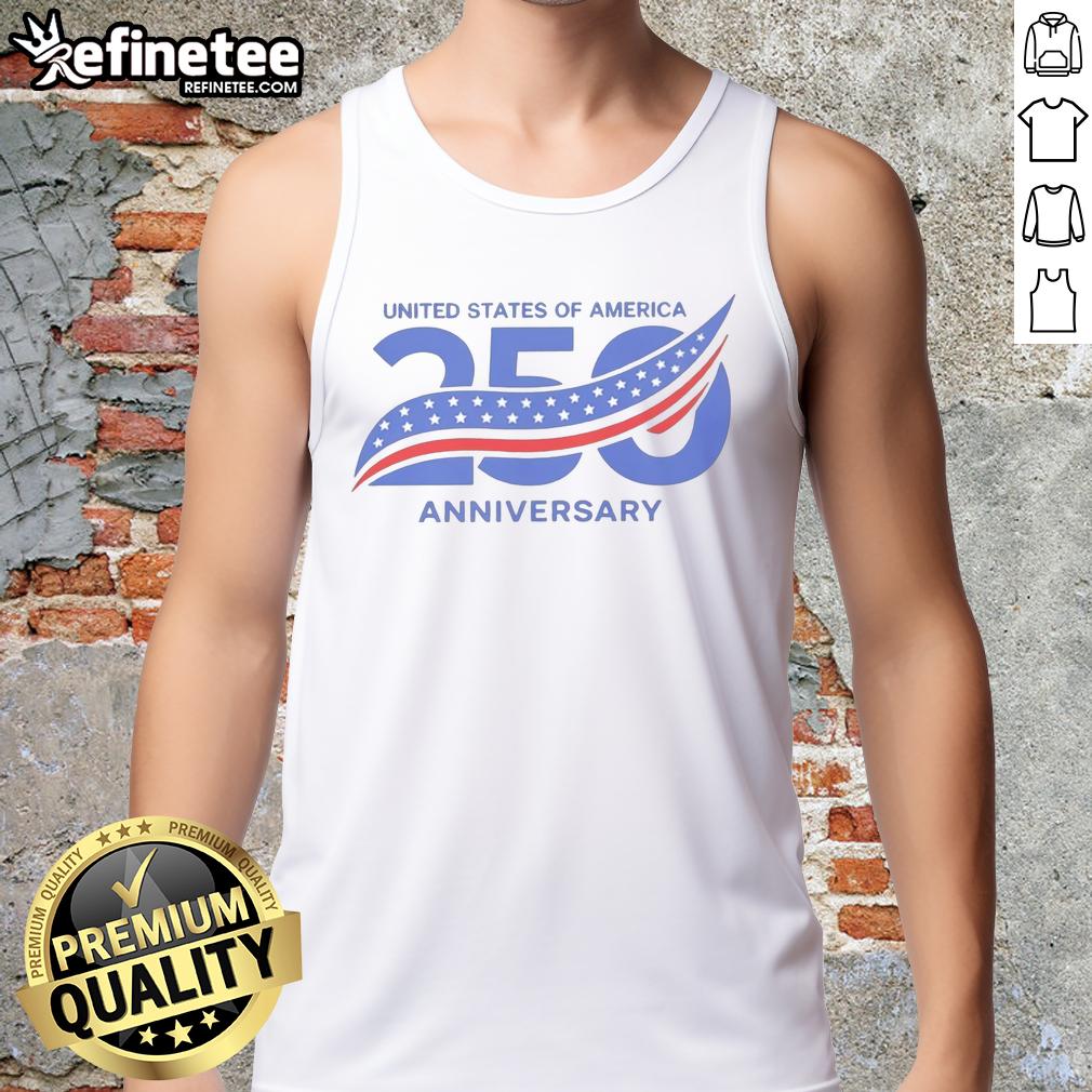 awesome-united-states-of-america-250th-anniversary-semiquincentennial-flag-retro-tank-top Retro tank top featuring the Awesome United States of America 250th Anniversary Semiquincentennial flag design.