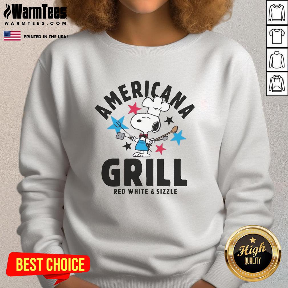 awesome-womens-peanuts-americana-grill-cropped-graphic-sweatshirt Alt Text: Stylish women's Peanuts Americana Grill cropped graphic sweatshirt featuring vibrant colors and a trendy design.