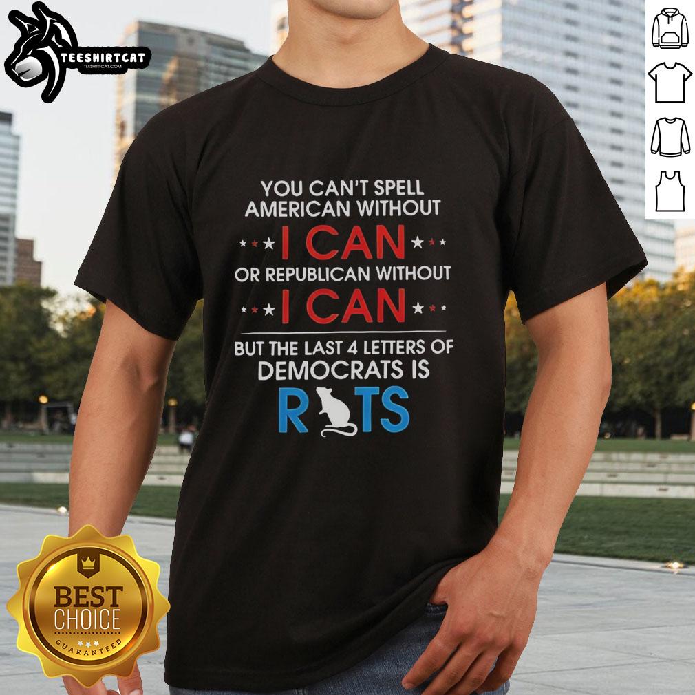 awesome-you-cant-spell-american-without-i-can-t-shirt Awesome 'You Can't Spell American Without I Can' t-shirt design featuring bold text on a stylish background.
