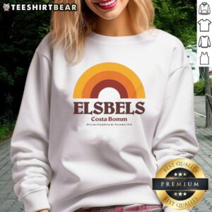 Alt Text: Vintage 1979 rainbow sweatshirt featuring Good Elsbels Costa Bomm design from the Oficina Espaola de Turismo.