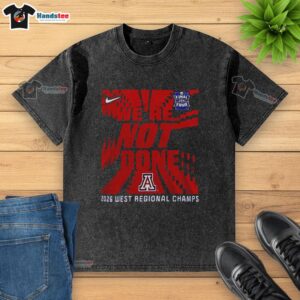 Premium Arizona Wildcats Final Four 2026 West Regional Champs washed t-shirt showcasing team pride and style.
