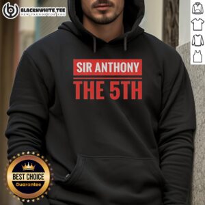 Awesome Sir Anthony The 5th Stacked Block Hoodie in vibrant colors, showcasing a stylish and modern design for casual wear.