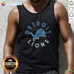 Stylish Top Detroit Lions Circle Tank Top featuring team logo, perfect for game day and casual wear.