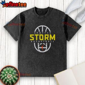 Awesome Seattle Storm Basketball 2026 on-court authentic practice logo washed t-shirt in vibrant colors.