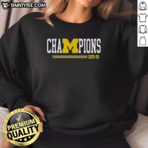 Alt Text: Hot Michigan Wolverines Champion Tour Sweatshirt for Mar-Apr 2026, featuring bold team colors and logo design.