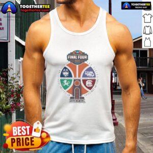 NCAA Women's Final Four Phoenix 2026 tank top featuring a vibrant basketball trophy logo design.