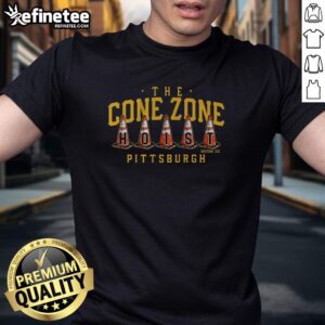 Original Pittsburgh Baseball The Cone Zone T-Shirt featuring vibrant graphics and a stylish design for fans.