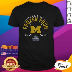 Hot Michigan Men's Hockey 2026 Frozen Four T-Shirt featuring bold graphics and team colors for passionate fans.