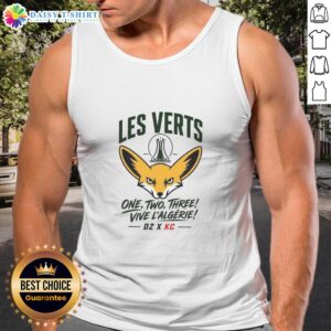 Good Les Verts One Two Three Viva Lalgerie tank top in vibrant colors, showcasing a stylish design inspired by Algeria.