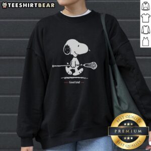 Cozy Top Peanuts Good Grief Since 1950 sweatshirt featuring classic cartoon graphics and vibrant colors.