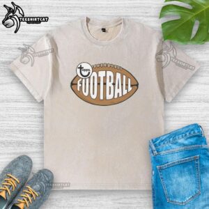Good Topps Football Retro Washed T-Shirt featuring vintage design and soft fabric for casual sportswear style.
