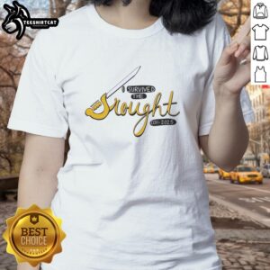 Official I Survived Survivor Buffalo Sabres 2011-2025 Ladies Tee showcasing team spirit and style.