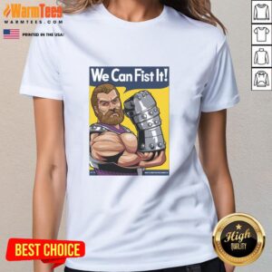 Premium We Can Fist It Ladies Tee featuring a stylish design perfect for casual wear and expressing bold statements.