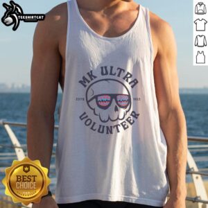 Nice MK Ultra Volunteer tank top featuring a bold design, perfect for casual wear and expressing unique style.