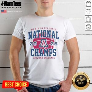 Hot Arizona Wildcats 2026 NCAA Men's Basketball National Championship Game T-Shirt, celebrating the team's journey in Indianapolis.