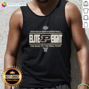 Good Purdue Boilermakers NCAA Men's Basketball Elite Eight tank top design for the 2026 Final Four journey.