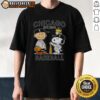 Alt Text: Cute Charlie Brown, Snoopy, and Woodstock wearing Chicago White Sox baseball jersey t-shirt, est. 1894.