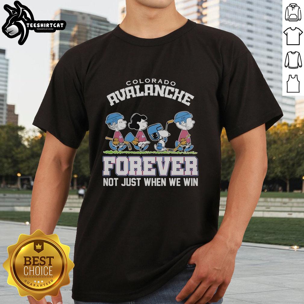 cute-peanuts-characters-x-colorado-avalanche-nhl-forever-not-just-when-we-win-t-shirt-1 Alt Text: Cute Peanuts characters on a Colorado Avalanche NHL t-shirt reading 'Forever Not Just When We Win.'