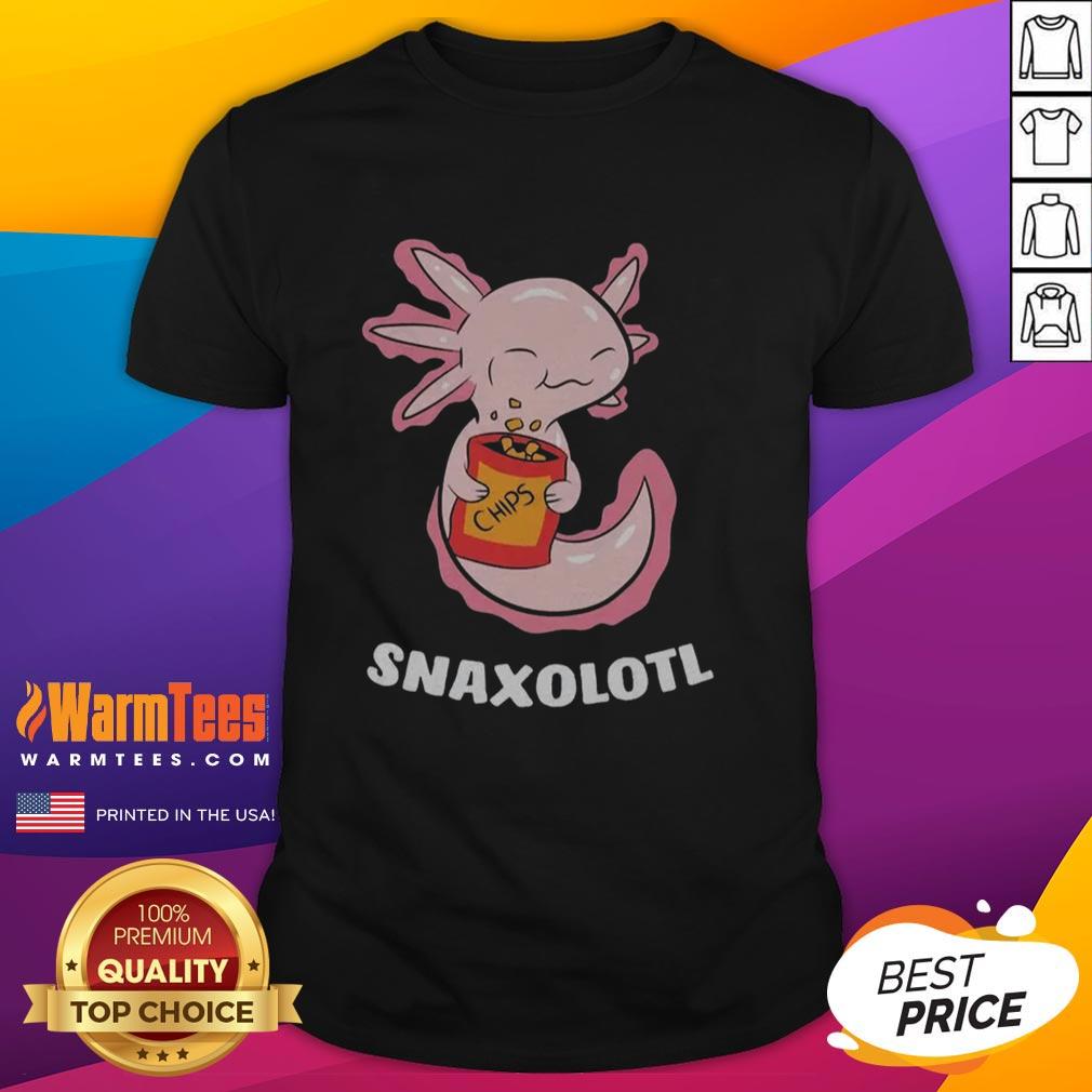 cute-snaxolotl-chips-t-shirt-1 Adorable Snaxolotl chips T-shirt featuring a whimsical axolotl design, perfect for snack lovers and cute apparel fans.
