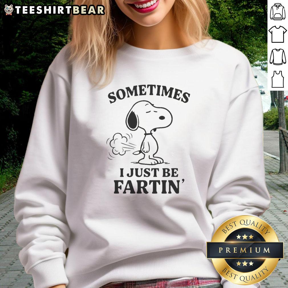 cute-sometimes-i-just-be-fartin-snoopy-sweatshirt Cute Sometimes I Just Be Fartin Snoopy Sweatshirt featuring a playful Snoopy graphic in vibrant colors.