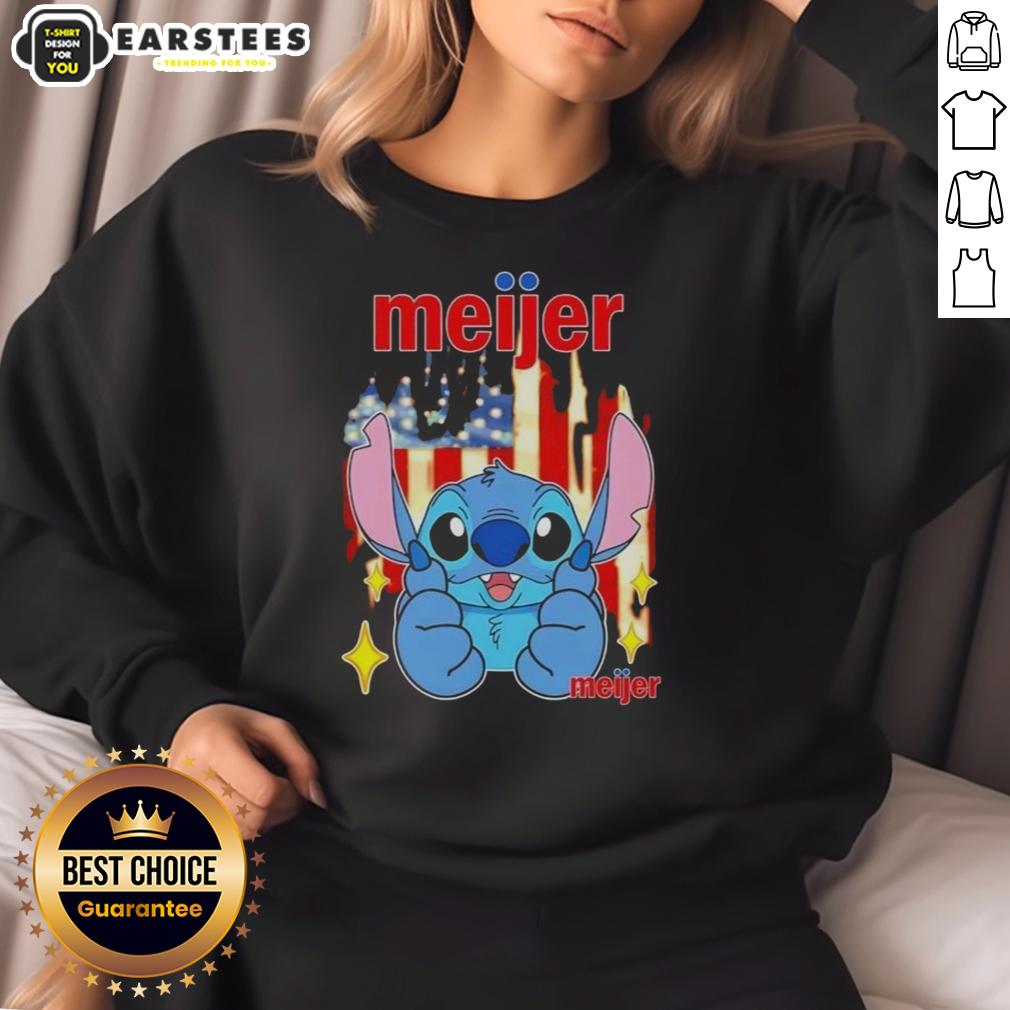 cute-stitch-like-meijer-usa-flag-sweatshirt Cute Stitch Like Meijer USA Flag Sweatshirt featuring vibrant colors and playful design, perfect for casual wear.