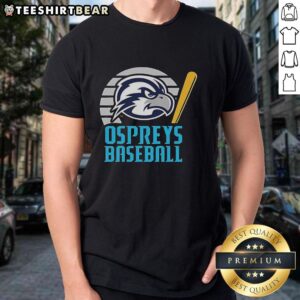 Original Ospreys UNF Baseball logo t-shirt featuring vibrant colors and a stylish design for fans and players.