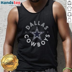 Premium Dallas Cowboys Circle Tank Top featuring team logo and stylish design, perfect for game day and casual wear.
