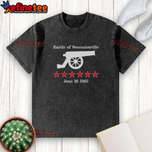 Hot The Battle of Secessionville Civil War cannon design on a washed t-shirt, celebrating history since 1862.