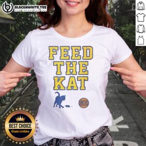 Good New York Knicks Feed The Kat Ladies Tee featuring vibrant design, perfect for Knicks fans and stylish game day wear.