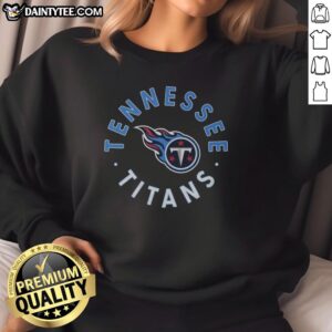 Cozy Good Tennessee Titans circle sweatshirt showcasing team logo, perfect for game day and casual wear.