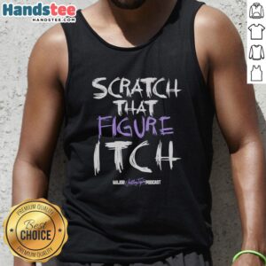 Premium Scratch That Figure Itch Logo Tank Top in stylish design, perfect for casual wear and fitness enthusiasts.
