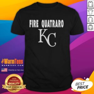Original Fire Quatraro KC Royals T-Shirt featuring vibrant colors and a stylish design, perfect for baseball fans.