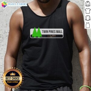 Back to the Future Twin Pines Mall tank top featuring iconic 1:16 AM time and retro design for fans and collectors.