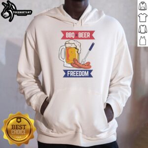 Official BBQ and Beer Freedom Hoodie in black, featuring a stylish design perfect for BBQ lovers and casual outings.