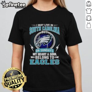 Pretty Philadelphia Eagles ladies tee design, perfect for fans in South Carolina showcasing team spirit on game days.