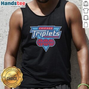 Top Big3 Chicago Triplets logo tank top featuring vibrant colors and bold design for fans of the Chicago Triplets.