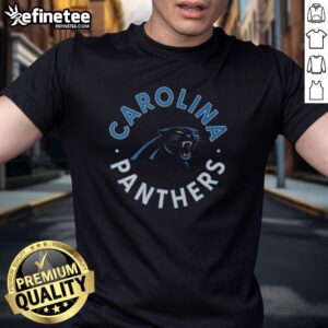Nice Carolina Panthers Circle T-Shirt featuring the team's logo in a stylish circular design, perfect for fans.